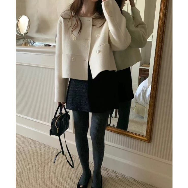 ノーカラーボタンでメルトンジャケット | Ulysses | 詳細画像4 