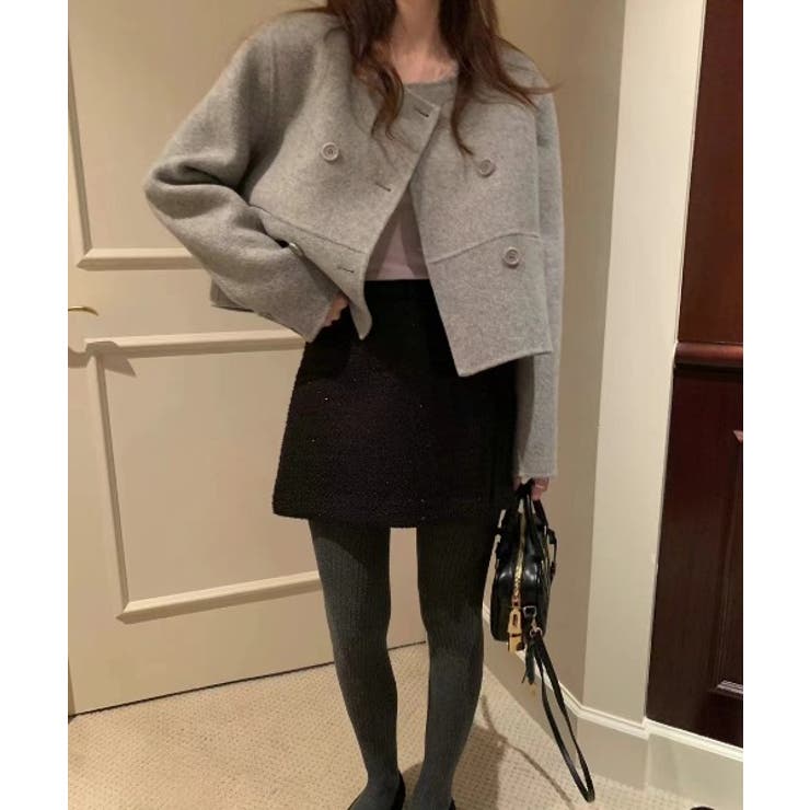 ノーカラーボタンでメルトンジャケット | Ulysses | 詳細画像7 