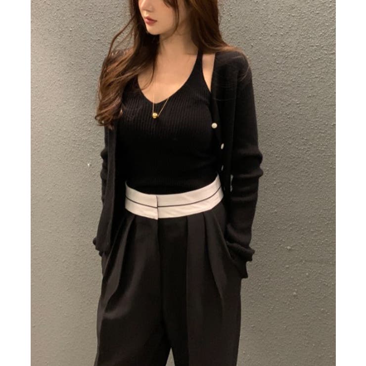 Vネックニット2枚セットトップス | Ulysses | 詳細画像1 