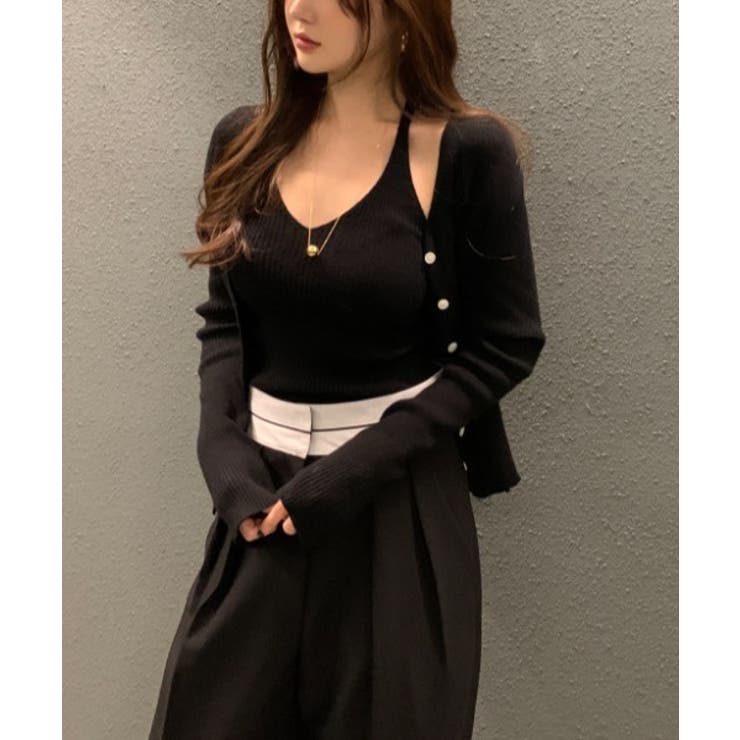 Vネックニット2枚セットトップス | Ulysses | 詳細画像2 