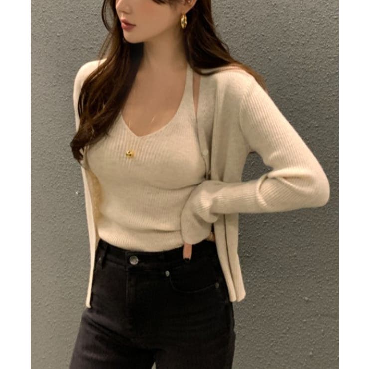 Vネックニット2枚セットトップス | Ulysses | 詳細画像3 