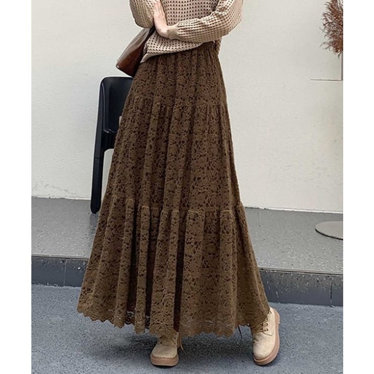 ゴム締めウエストレーススカート | Ulysses | 詳細画像4 