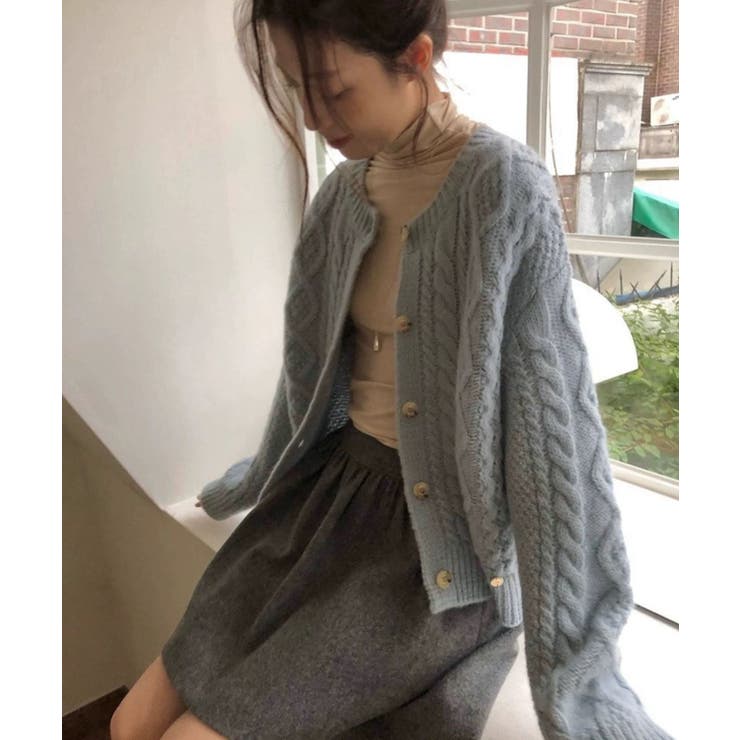 クルーネックボタンでニットジャケット | Ulysses | 詳細画像3 