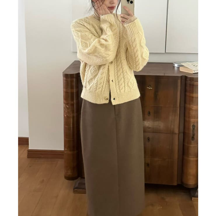 クルーネックボタンでニットジャケット | Ulysses | 詳細画像4 