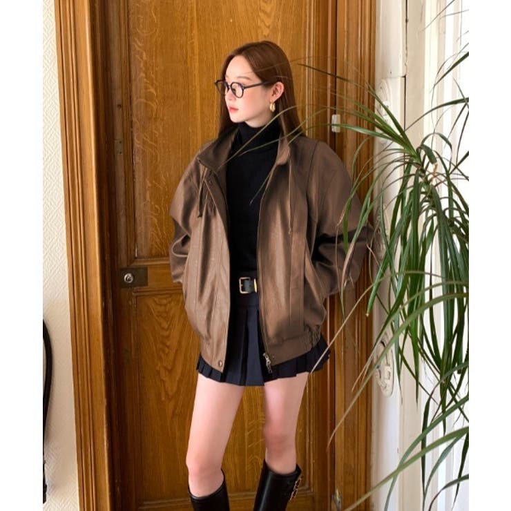 スタンドカラージップスPUレザージャケットジャケット | Ulysses | 詳細画像3 