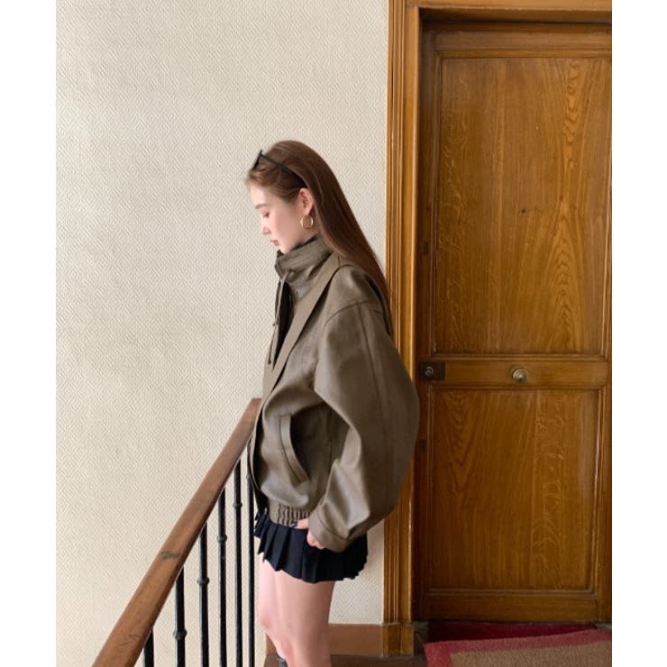 スタンドカラージップスPUレザージャケットジャケット | Ulysses | 詳細画像9 