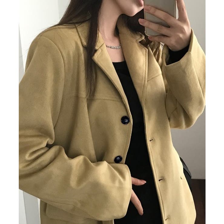 レギュラーカラーボタンでスーツジャケット[品番：NTRW0012277