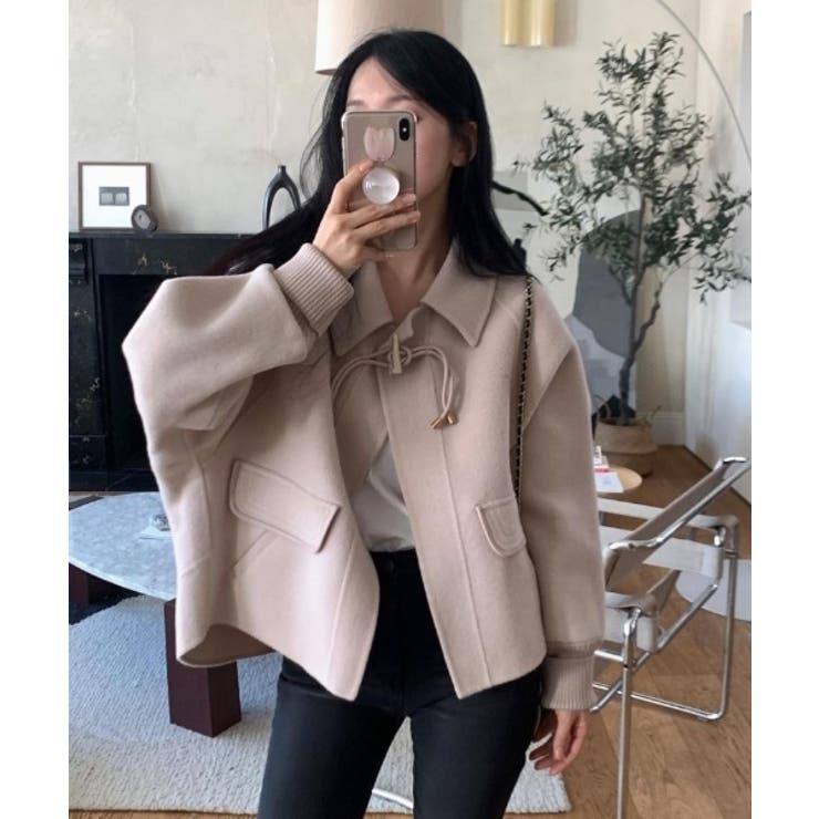 襟付きホーンボタンメルトンジャケット[品番：NTRW0012278]｜Ulysses