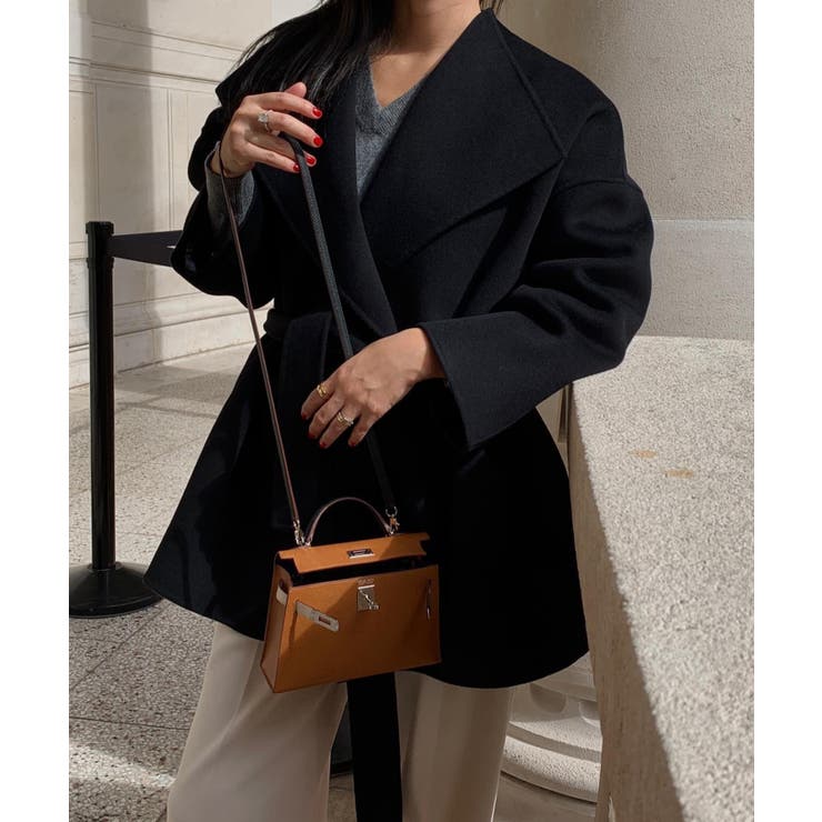 襟付きベルト付きメルトンジャケット | Ulysses | 詳細画像2 