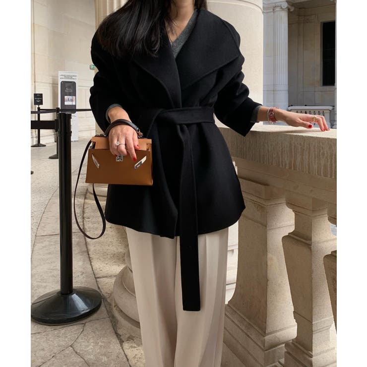 襟付きベルト付きメルトンジャケット | Ulysses | 詳細画像3 