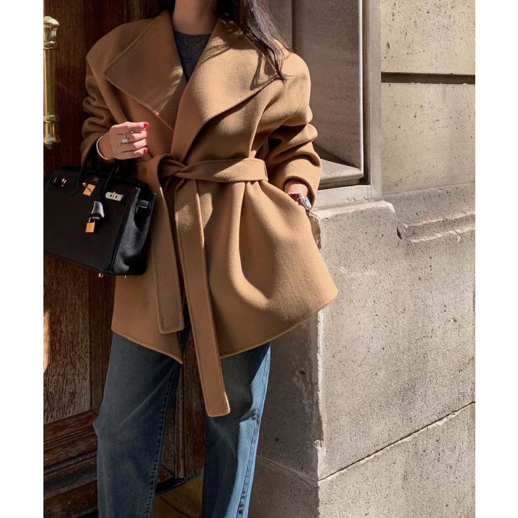 襟付きベルト付きメルトンジャケット | Ulysses | 詳細画像7 