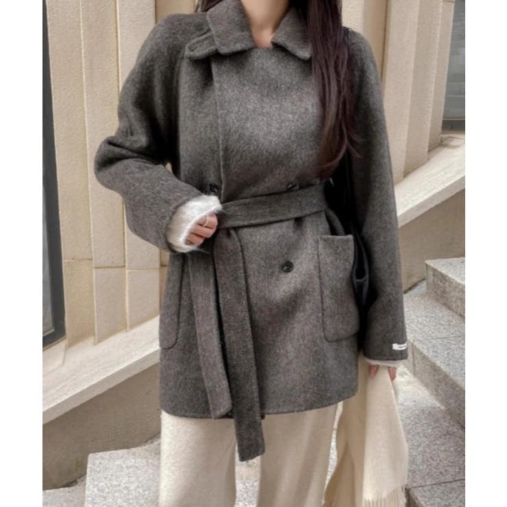 襟付きベルト付きメルトンジャケット | Ulysses | 詳細画像6 