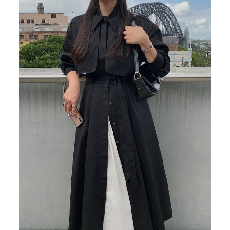 ボタンダウンボタンでリボンワンピース | Ulysses | 詳細画像1 