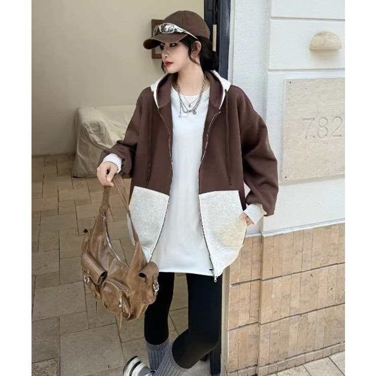 フード付きダブルジップ切り替えジャケット | Ulysses | 詳細画像1 