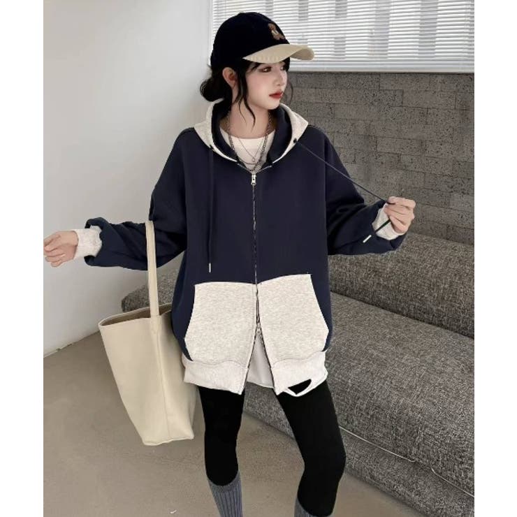 フード付きダブルジップ切り替えジャケット | Ulysses | 詳細画像5 