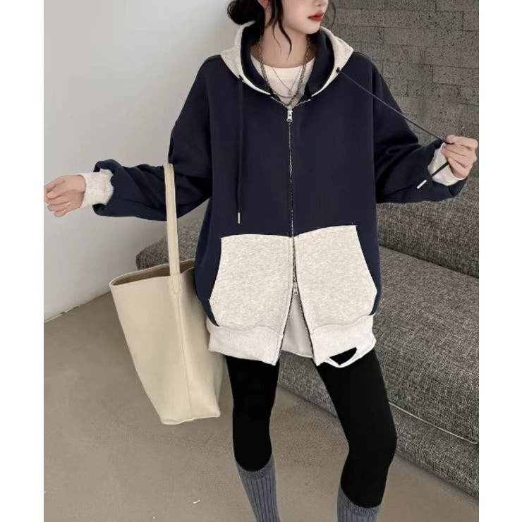 フード付きダブルジップ切り替えジャケット | Ulysses | 詳細画像6 