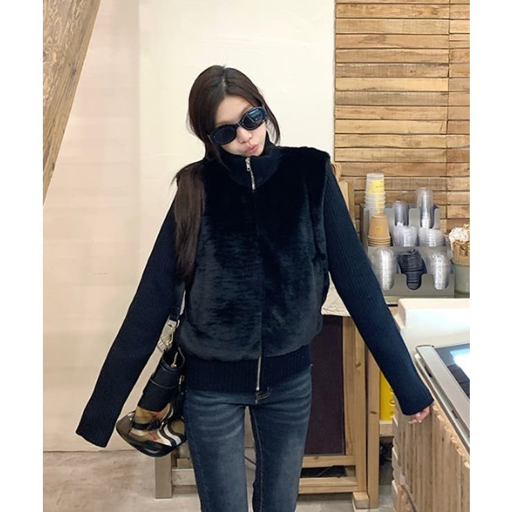 スタンドカラージップス切り替えジャケット | Ulysses | 詳細画像3 