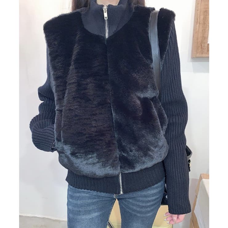 スタンドカラージップス切り替えジャケット | Ulysses | 詳細画像4 