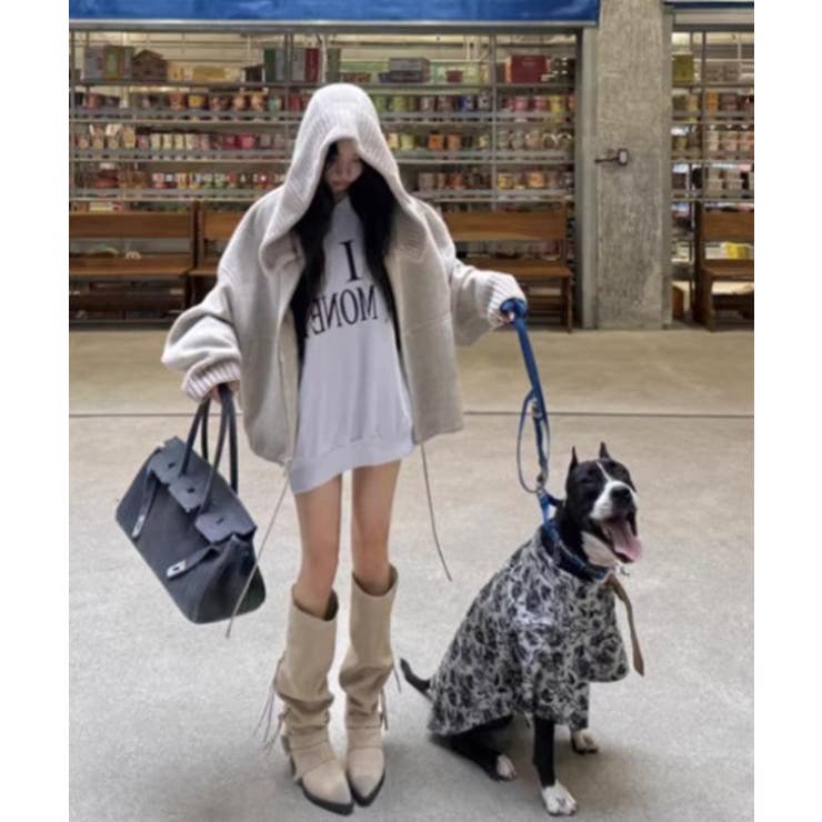 フード付きジップス切り替えメルトンジャケット | Ulysses | 詳細画像4 