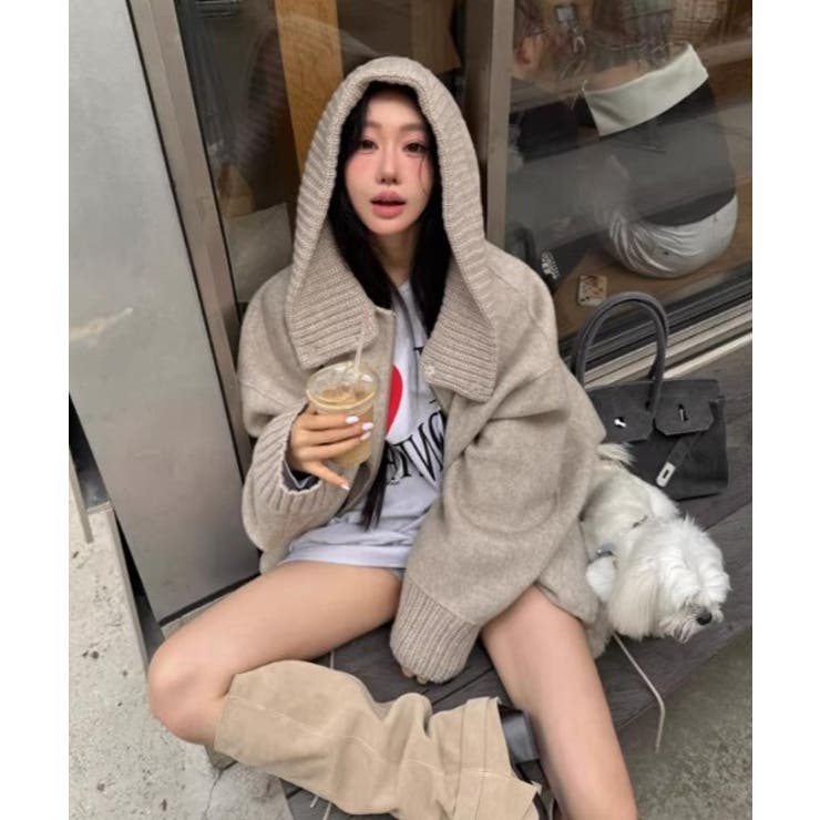 フード付きジップス切り替えメルトンジャケット | Ulysses | 詳細画像6 