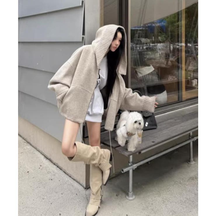 フード付きジップス切り替えメルトンジャケット | Ulysses | 詳細画像8 