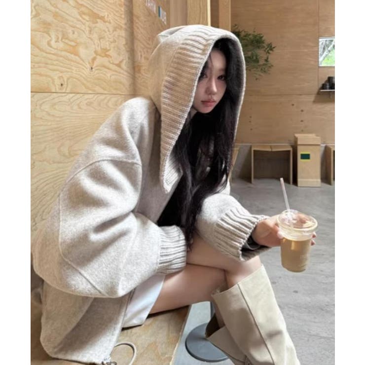 フード付きジップス切り替えメルトンジャケット | Ulysses | 詳細画像9 