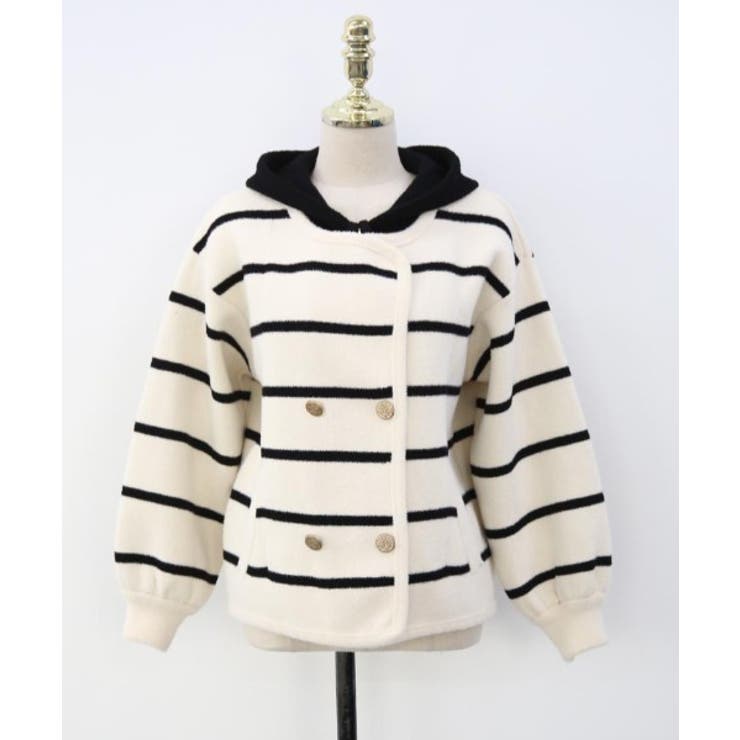 ボーダー柄切り替えニットジャケット | Ulysses | 詳細画像6 