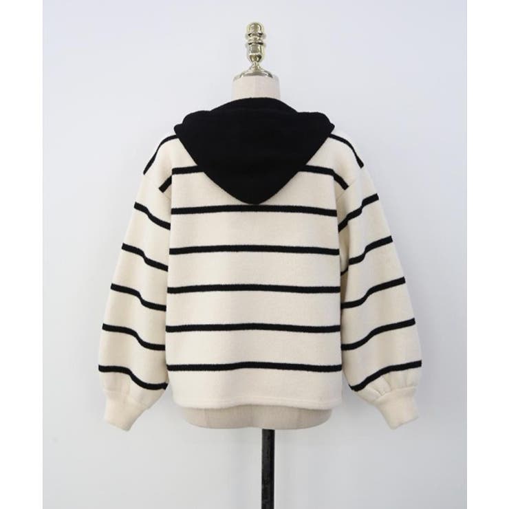 ボーダー柄切り替えニットジャケット | Ulysses | 詳細画像8 