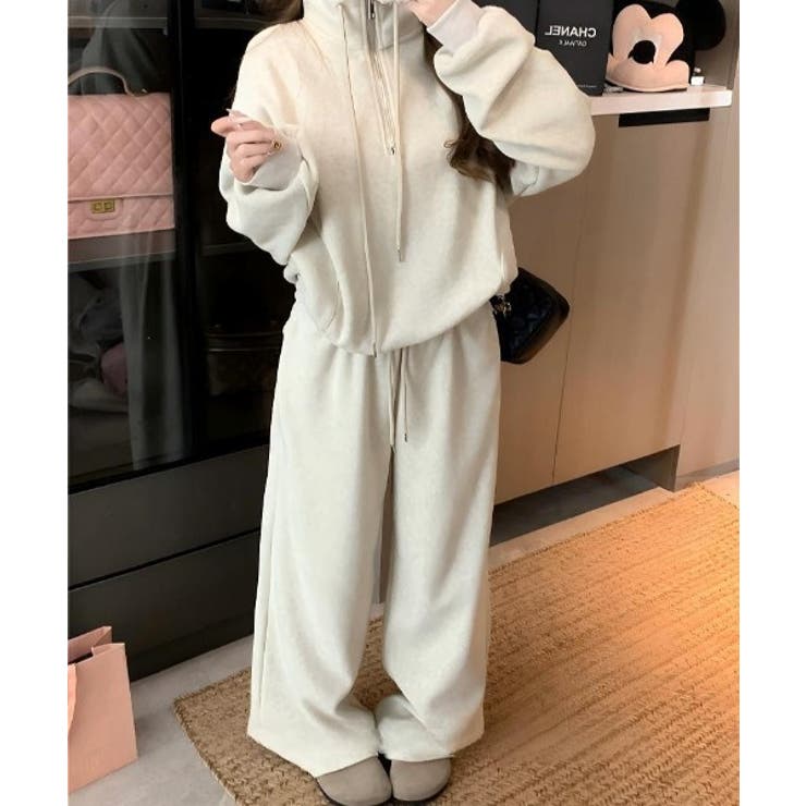 スタンドカラー長袖トップス+ワイドパンツ | Ulysses | 詳細画像6 