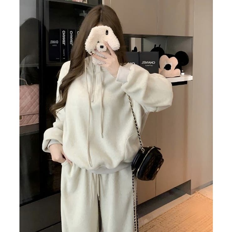 スタンドカラー長袖トップス+ワイドパンツ | Ulysses | 詳細画像7 