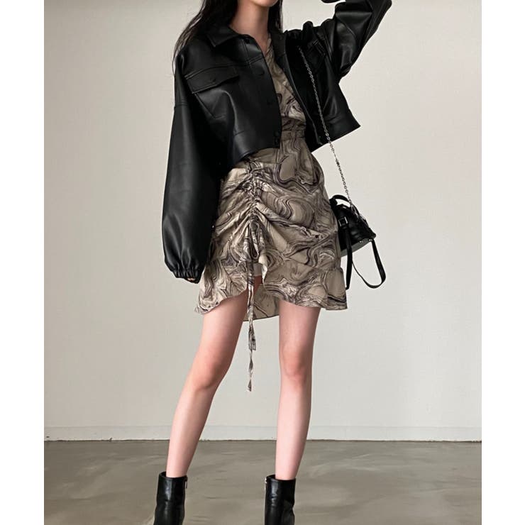 ボタンダウンボタンでPUレザージャケットジャケット | Ulysses | 詳細画像5 