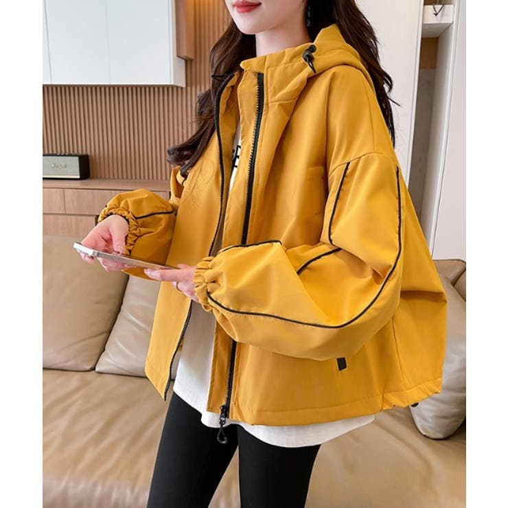 イエロー | ポケットフード付きジップスジャケット | Ulysses