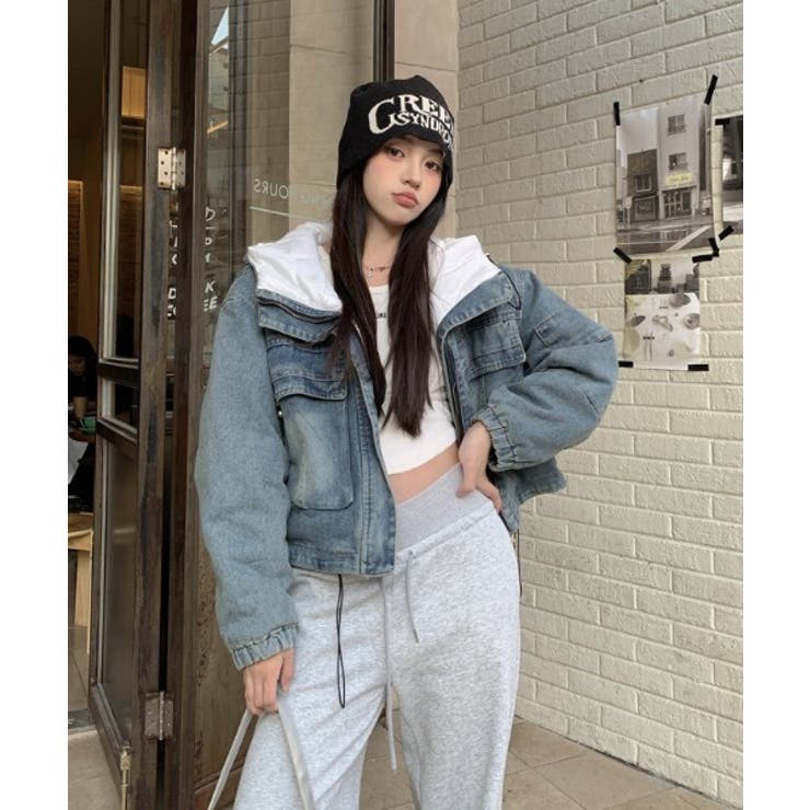 ポケットフード付きジップスデニムジャケット | Ulysses | 詳細画像3 