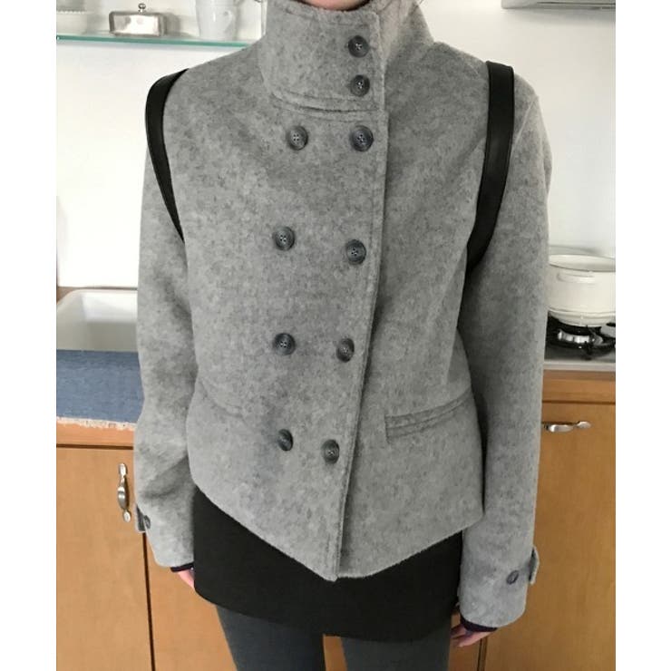 ハイネックボタンでメルトンジャケット | Ulysses | 詳細画像1 