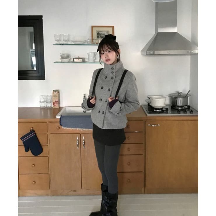 ハイネックボタンでメルトンジャケット | Ulysses | 詳細画像3 