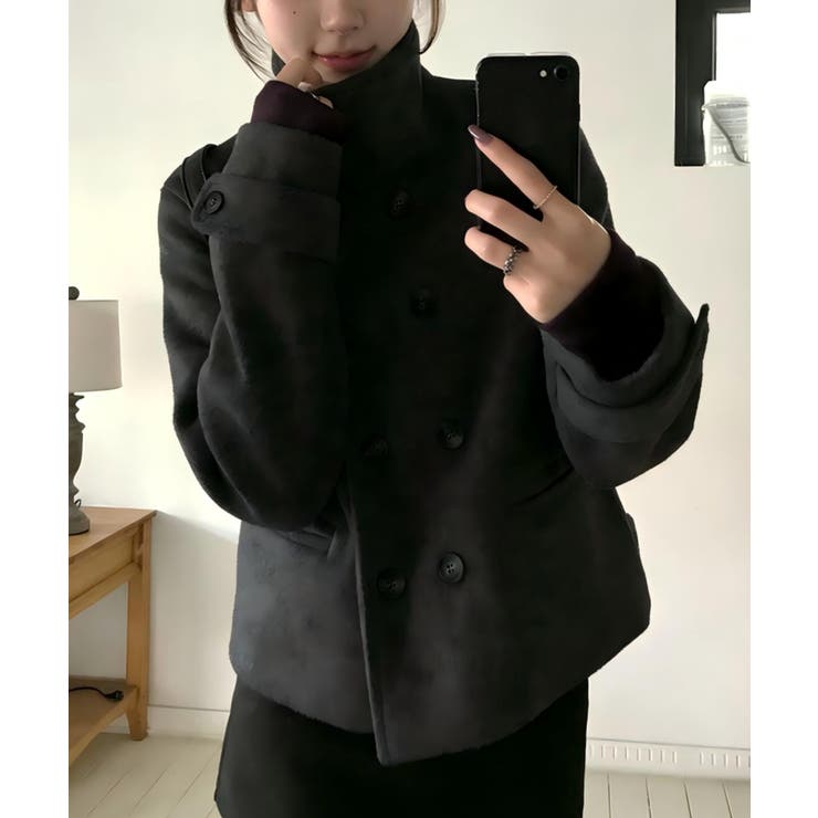 ハイネックボタンでメルトンジャケット | Ulysses | 詳細画像4 