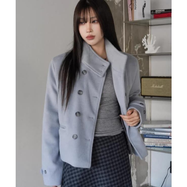 ハイネックボタンでメルトンジャケット | Ulysses | 詳細画像7 