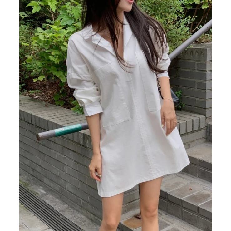 ボタンダウンベルト付き長袖トップス | Ulysses | 詳細画像2 