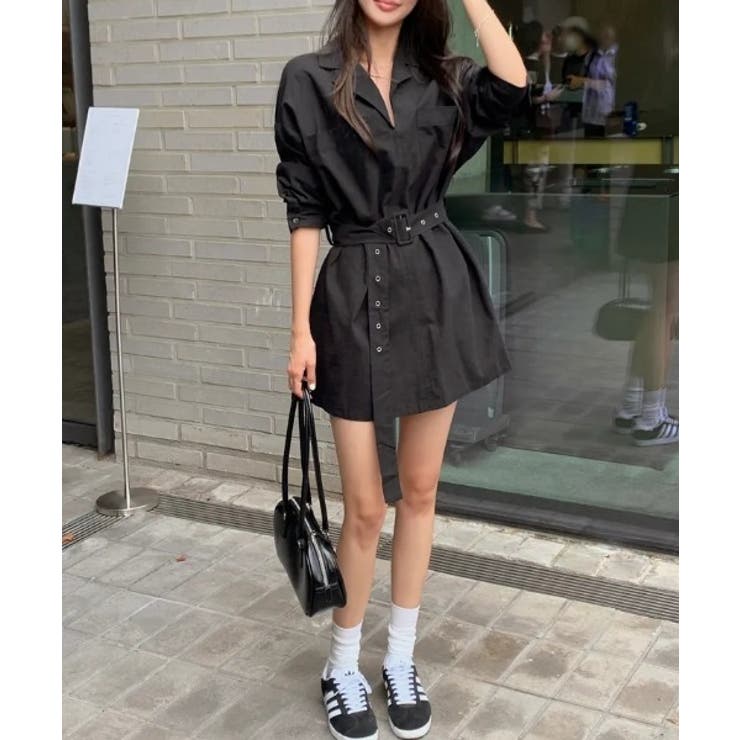 ボタンダウンベルト付き長袖トップス | Ulysses | 詳細画像6 