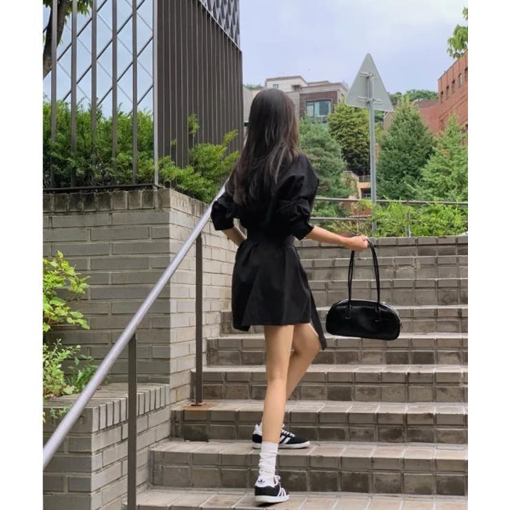 ボタンダウンベルト付き長袖トップス | Ulysses | 詳細画像8 