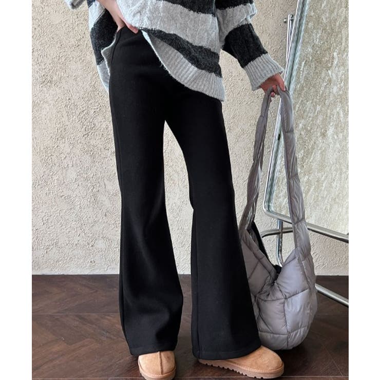 ブラック | リラックスフレアスラックス | Ulysses