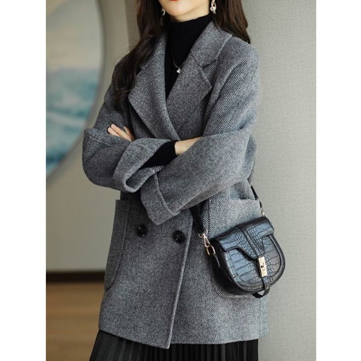 グレー | ポケットレギュラーカラーボタンでスーツジャケット | Ulysses