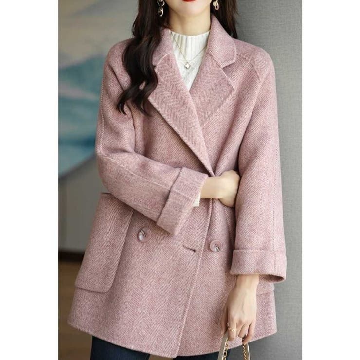 ピンク | ポケットレギュラーカラーボタンでスーツジャケット | Ulysses