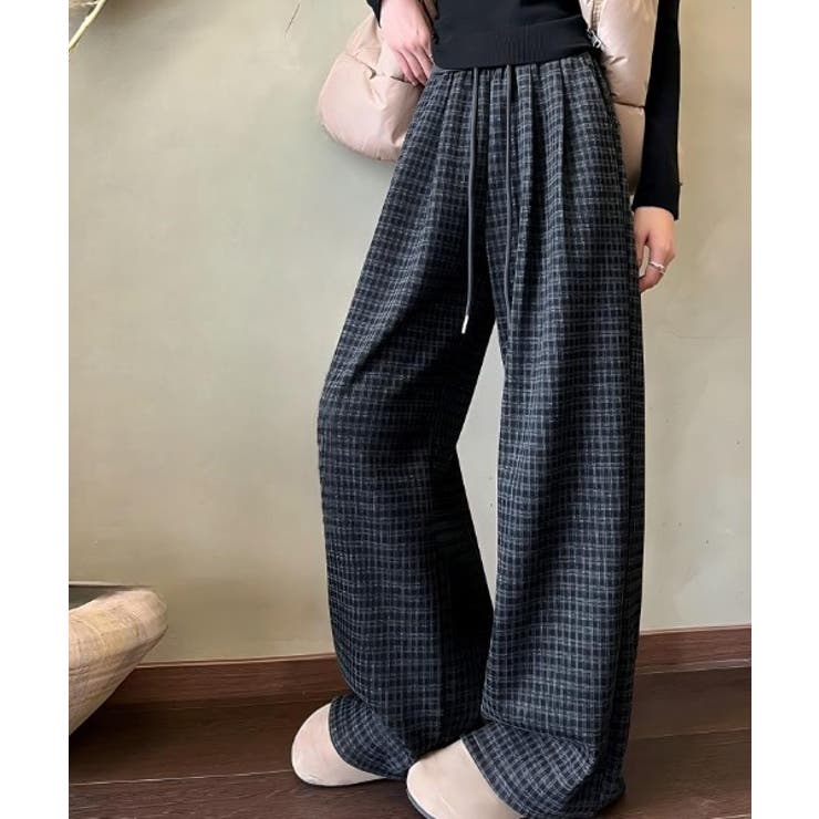 ポケットチェック柄ワイドパンツ | Ulysses | 詳細画像3 