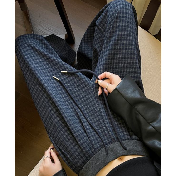 ポケットチェック柄ワイドパンツ | Ulysses | 詳細画像8 