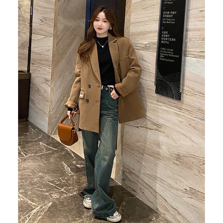 ハーフネック無地長袖ニットトップス | Ulysses | 詳細画像2 