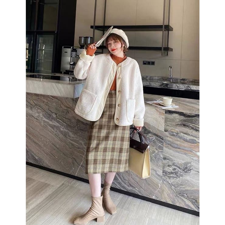 デザインハーフネック無地ニットトップス | Ulysses | 詳細画像4 