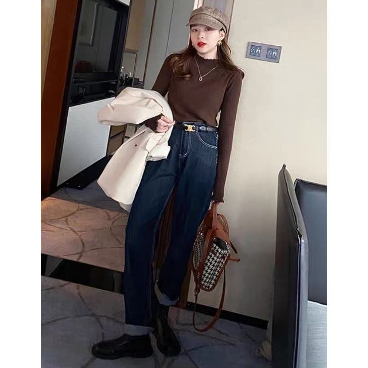 デザインハーフネック無地ニットトップス | Ulysses | 詳細画像8 