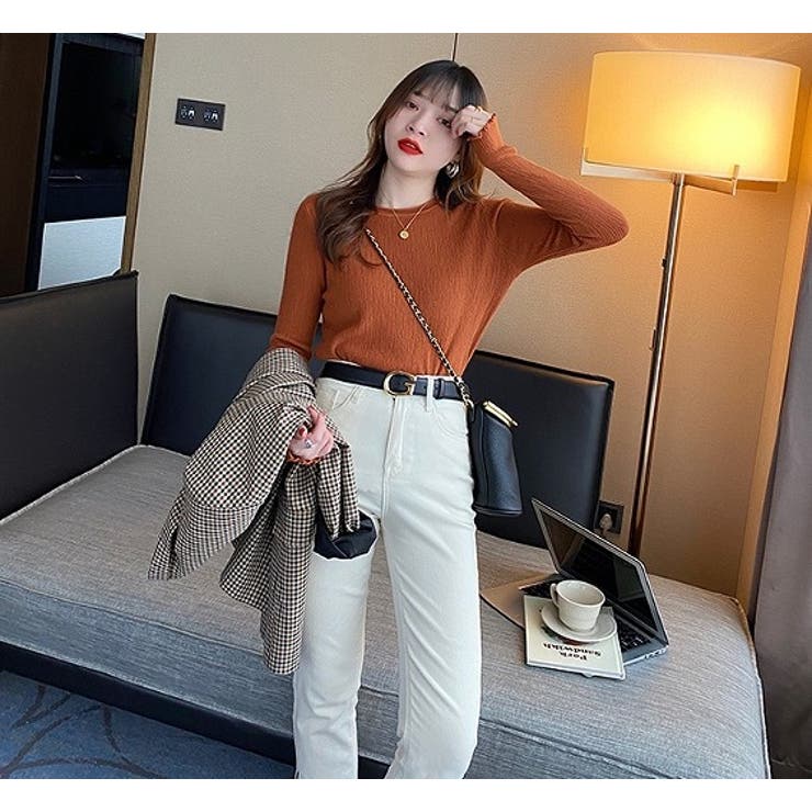 デザインクルーネック無地トップス | Ulysses | 詳細画像5 