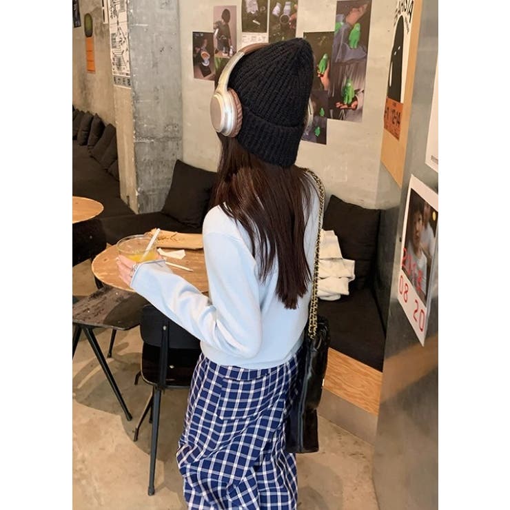 クルーネック無地長袖ニットトップス | Ulysses | 詳細画像5 